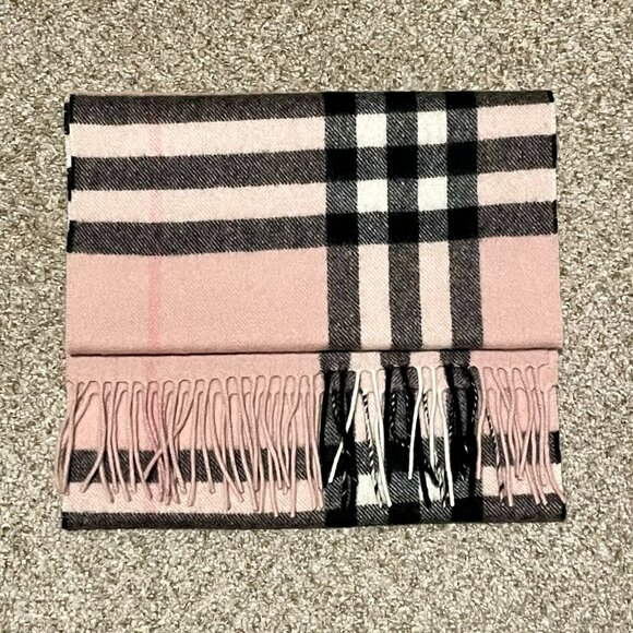 Burberry Cashmere Check Scarf - Picture 1 of 4